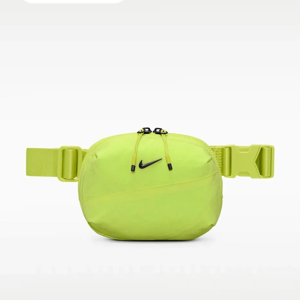 Nike Aura Crossbody Bag Bright Neon Green Waist Bag - Picture 6 of 11